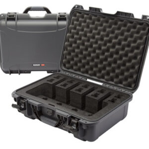 Nanuk 9254UP7 925 4 Up Gun Case Waterproof Graphite Resin w/ Closed-Cell Foam Padding 17" L x 11.80" W x 6.40" H Interior Dimensions