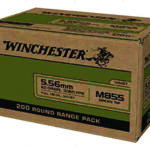 129083 Winchester Ammo WM855200 USA M855 Green Tip 5.56x45mm NATO 62 gr Full Metal Jacket 200 Per Box/ 4 Case