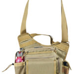 130470 GPS Bags 1180RDPT Rapid Deployment Sling Pack Tan 600D Polyester Large 1 Handgun