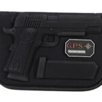 130490 GPS Bags 908PC Custom Molded w/ Lockable Zippers Internal Mag Holder & Black Finish for 1911 & Similar Clones