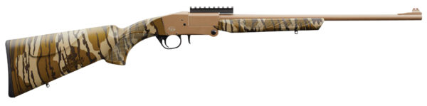 130860 Charles Daly 930270 101 Turkey 410 Gauge Break Open 3" 1rd 20" Flat Dark Earth Cerakote Steel Barrel & Receiver, Fixed Mossy Oak Bottomland Synthetic Stock