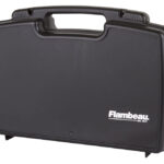 130862 Flambeau 6455SC Safe Shot Pistol Pack Case Black Polymer Holds 2 Pistols