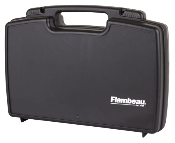 130862 Flambeau 6455SC Safe Shot Pistol Pack Case Black Polymer Holds 2 Pistols