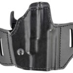 133361 Bianchi 51831 Allusion Assent Pro-Fit OWB Size 11 Black Leather Belt Slide Compatible w/Glock 26/S&W M&P Shield/S&W M&P Compact/FN FNS Compact Belt Up to 1.50" Wide Right Hand