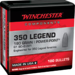 133809 Winchester Ammo WB350P180X Centerfire Rifle 350 Legend 180 gr Power Point 100 Per Box/ 10 Case