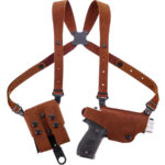 135685 Galco CL2204 Classic Lite 2.0 Shoulder System Shoulder Size Fits Chest Up To 56" Natural Leather Shoulder Fits Walther PPK Fits Walther PPK/S Right Hand