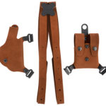 135686 Galco CL2212 Classic Lite 2.0 Shoulder System Size Fits Chest Up To 56" Natural Leather Fits 1911 Fits Bersa Thunder Right Hand