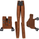 135693 Galco CL2800 Classic Lite 2.0 Shoulder System Size Fits Chest Up To 56" Natural Leather Compatible w/Glock 43/43X/48/Springfield Hellcat Right Hand