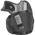 136384 Crossfire Shooting Gear CRFTPSTLSRSA1S2R The Tempest Laser IWB Size 02 Black Ballistic Nylon Belt Clip Fits Subcompact 2-2.50" Barrel Right Hand