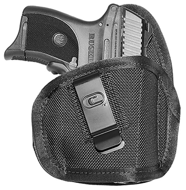 136385 Crossfire Shooting Gear CRFTPSTLSRSA1C3R The Tempest Laser IWB Size 03 Black Ballistic Nylon Belt Clip Fits Compact 3-3.50" Barrel Right Hand