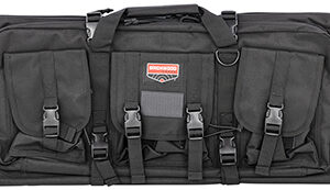 Birchwood Casey RBG36 Single Gun Case  36" Black 600D Polyester w/ Padded Straps/3 Large Storage Pockets & Dual Zippered Storage
