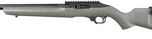 Ruger 10/22 Competition left-hand .22 LR rifle with speckled black/gray laminate stock and 16.12 inch barrel