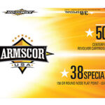 139937 Armscor FAC385N USA 38 Special 158 gr Lead Round Nose Flat Point 50 Per Box/ 20 Case