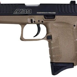 Diamondback DB9 Gen4 9mm micro-compact pistol Flat Dark Earth frame black slide
