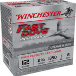 142837 Winchester Ammo WFD128B Fast Dove & Clay High Brass 12 Gauge 2.75" 1 oz 8 Shot 25 Bx/ 10 Case