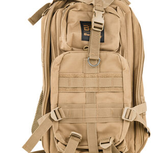 Bulldog BDT410T BDT Tactical Backpack Compact w/ Tan Finish, 2 Main & Accessory Compartments, Hydration Bladder Compartment & Molle, Alice Compatible