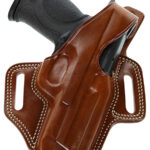 143411 Galco FL652R Fletch OWB Tan Leather Belt Slide Fits S&W M&P Shield Fits Ruger Max-9 Fits FN 503 Right Hand