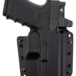 144063 1 Galco CVS226RB Corvus IWB/OWB Black Kydex Belt Loop Compatible w/ Glock 19X/19 Gen1-5/23 Gen2-5 Belt 1.75" Wide Right Hand