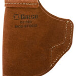 144089 Galco STO652 Stow-N-Go IWB Natural Leather Belt Clip Fits S&W M&P Shield/2.0/Walther PPS Right Hand