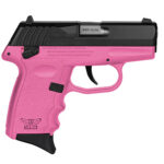 144573 SCCY Industries CPX-4CBPK CPX-4 380 ACP 10+1 2.96" Pink Polymer Serrated Black Nitride SS Slide Finger Grooved Pink Polymer Grip