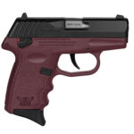 144579 SCCY Industries CPX-4CBCR CPX-4 380 ACP 10+1 2.96" Crimson Red Polymer Serrated Black Nitride SS Slide Finger Grooved Crimson Red Polymer Grip