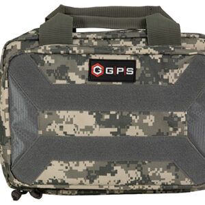 GPS Bags PC15ACU Pistol Case  Black 600D Polyester Holds 1 Handgun