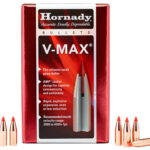 145640 Hornady 22415 V-Max 6mm .243 65 gr V Max 100 Per Box/ 40 Case