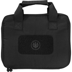 Beretta USA FO471001890999UNI Pistol Case  Black 600D Polyester Holds 1 Handgun