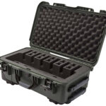 146625 Nanuk 9356UP6 935 6 Up Pistol Case Olive Polymer w/ Closed-Cell Foam Padding 22" L x 14" W x 9" H Interior Dimensions