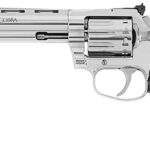 147401 Colt Mfg KCOBRA22-SP6RFO King Cobra Target 22 LR 10rd 6" Stainless Steel Barrel, Cylinder & Frame, Black Hogue Overmolded Grips