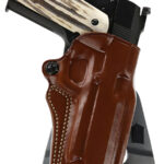 147900 Galco SM2213R Speed Master 2.0 OWB Tan Leather Paddle Fits 1911 Fits 5" Barrel Left Hand