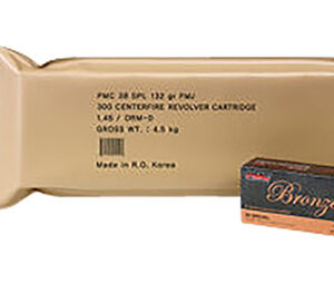 PMC 38GBP Bronze Battle Pack 38 Special 132 gr Full Metal Jacket 300 Per Box/ 3 Case