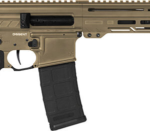 CMMG 30A0E33-CT Dissent  300 Blackout 30+1 6.50", Coyote Tan Cerakote Rec, OEM Grip, Picatinny Buffer Adapter, Zeroed Drop-In Single Stage Trigger