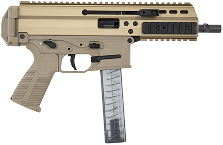 B&T APC9 PRO 9mm pistol coyote tan with M-LOK handguards
