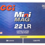 149305 CCI 962 Mini-Mag Varmint 22 LR 36 gr Jacket Hollow Point 300 Per Box/ 10 Case