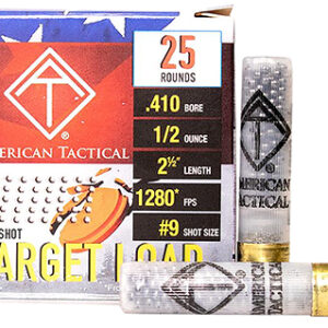 ATI ATIAC4109 Target Load  410 Gauge 2.5" 1/2 oz 9 Shot 20 Per Box/ 10 Case