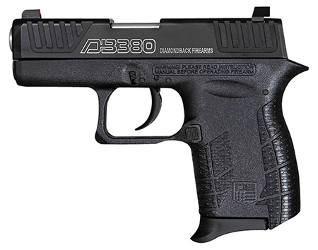 Diamondback DB380 Gen4 .380 ACP compact pistol 2.8-inch black polymer frame