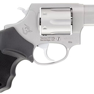 Taurus 856 .38 Special 2-inch stainless revolver with black rubber grip