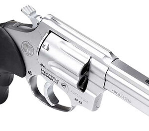 Rossi 2RM649 RM64  357 Mag 6 Shot 4" Matte Stainless Steel Barrel, Cylinder & Frame Textured Black Rubber Grip