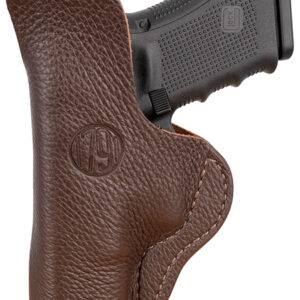 1791 Gunleather FCD4BRWL Fair Chase  IWB Size 04 Brown Leather Deer Hide Belt Clip Fits Glock 17/19 Left Hand