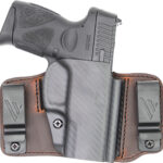 151635 Versacarry INS201HCT Insurgent Deluxe IWB/OWB Brown Polymer Belt Clip Fits Springfield Hellcat Right Hand