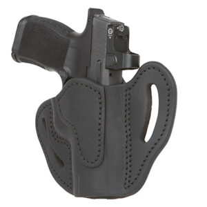 1791 Gunleather ORBHCMAXSBLR BHC MAX Optic Ready OWB Compact Stealth Black Leather Belt Slide Compatible w/Sig P365 XL/Glock 48 Right Hand