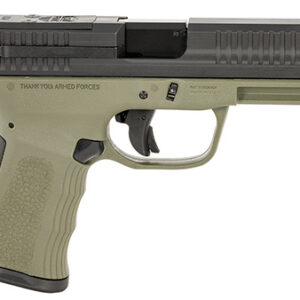 FMK FMKG49OD G3  9mm Luger 14+1 4" Stainless Steel Barrel, Black Optic Cut/Serrated Carbon Steel Slide, OD Green Polymer Frame w/Picatinny Rail, Black Backstrap Grip