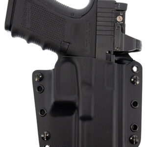 Galco CVS224RB Corvus  IWB/OWB Black Kydex Belt Loop Fits CZ P-10F/Glock 17 Gen 5/Zev Tech Right Hand