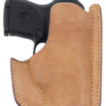 153605 1 Galco PH652 Front Pocket Natural Horsehide Fits Springfield XD-S/Taurus 709 Slim/Ruger Max-9/FN 503 Ambidextrous