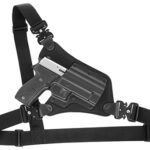 153609 1 Galco HR228RB High Ready Chest Holster Size Fits Chest Up To 58", Black Kydex/Nylon, Compatible w/Glock 20/21, Harness Mount