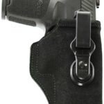 153644 1 Galco TUC890B Tuck-N-Go 2.0 IWB Black Leather UniClip/Stealth Clip Fits Ruger Max-9 Ambidextrous