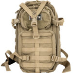 155313 GPS Bags T1611BOB Tactical Bugout Bag Backpack Tan 600D Polyester 2 Handguns