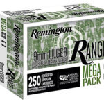 155733 Remington Ammunition R23965 Range Mega Pack 9mm Luger 115 gr Full Metal Jacket 250 Per Box/ 4 Case