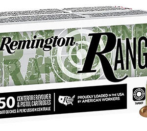 Remington Ammunition R27780 Range  9mm Luger 124 gr Full Metal Jacket 50 Per Box/ 20 Case